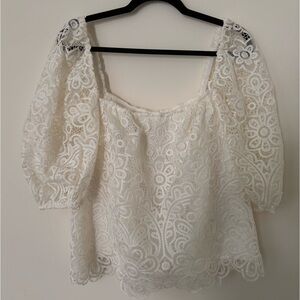 Jonathon Simkhai -White puff sleeve blouse